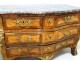 Louis XIV marquetry commode tomb rosewood bronze purple eighteenth