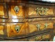 Louis XIV marquetry commode tomb rosewood bronze purple eighteenth