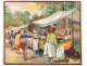 HST table market scene characters Catalonia Spain Albert Coll twentieth