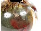 Blown glass ball vase colorful gold leaf Novaro twentieth century