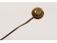 Pin tie yellow gold and diamond small metal twentieth century