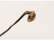 Pin tie yellow gold and diamond small metal twentieth century