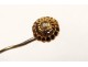 Pin tie yellow gold and diamond small metal twentieth century