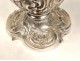 Pair of ewers Minerva Baccarat crystal silver goldsmith Labat nineteenth