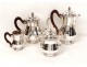 Tea coffee service silver goldsmith Minerva Puiforcat 2.316 kg nineteenth