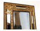 Louis XIV mirror glazing beads embossed copper gilded glass bizautée nineteenth