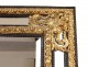 Louis XIV mirror glazing beads embossed copper gilded glass bizautée nineteenth