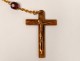 Rosary rosary crucifix Christ gilded red glass twentieth century