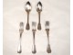 Lot silver flatware community Daughters Holy Spirit 380gr Minerva 19th