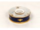 Paris porcelain inkstand inkwell nineteenth century gilding Restoration