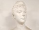 Plaster bust sculpture woman noble aristocrat eighteenth century