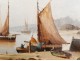 HST landscape marine fishing boats Belgium Europe France North nineteenth Murgua