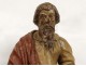 Polychrome wood sculpture statue apostle Saint prophet Abraham seventeenth century