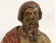 Polychrome wood sculpture statue apostle Saint prophet Abraham seventeenth century