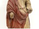 Polychrome wood sculpture statue apostle Saint prophet Abraham seventeenth century