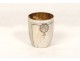 Cup cup shell silver monogram Minerva Napoleon III nineteenth