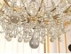 Trash X lights chandelier crystal glass balls golden bronze seventeenth