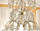 Trash X lights chandelier crystal glass balls golden bronze seventeenth