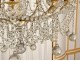 Trash X lights chandelier crystal glass balls golden bronze seventeenth