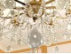 Trash X lights chandelier crystal glass balls golden bronze seventeenth