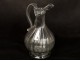 Former pitcher jug ??blown glass pedestal ribbed glass pitcher eighteenth