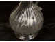 Former pitcher jug ??blown glass pedestal ribbed glass pitcher eighteenth