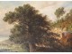 HST sheep shepherd cottage landscape painting Barbizon Ravanat Dauphiné nineteenth