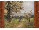 HST Villennes Seine Impressionist landscape painting campaign E.Bono nineteenth