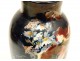 Ceramic earthenware vases pair impressionist flower nineteenth Montigny sur Loing