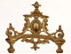 Easel brass medallion gilt bronze columns Napoleon III nineteenth easel