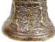 Large gilt bronze bell bell woman medieval angels putti nineteenth