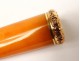 Amber cigarette holder and 18K solid gold eagle head punch nineteenth