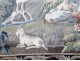 Large tapestry Aubusson pastoral scene sheep shepherd woman tapestry 18th