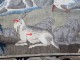 Large tapestry Aubusson pastoral scene sheep shepherd woman tapestry 18th