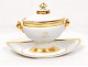 Paris porcelain saucer gilt monogram Louis-Philippe helmets nineteenth