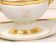 Paris porcelain saucer gilt monogram Louis-Philippe helmets nineteenth