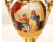 Medici porcelain vases pair Paris scene galante Louis-Philippe nineteenth