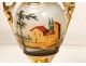 Medici porcelain vases pair Paris scene galante Louis-Philippe nineteenth