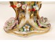 Paris porcelain vase large flowers gilt Louis Philippe nineteenth century