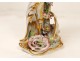 Paris porcelain vase large flowers gilt Louis Philippe nineteenth century