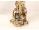 Paris porcelain vase large flowers gilt Louis Philippe nineteenth century