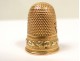 Thimble 18K solid gold flower foliage Napoleon III nineteenth thimble