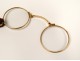 Glasses eyeglasses 18k solid gold eagle head Napoleon III nineteenth glasses