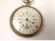 Silver plated pocket watch 3 hands Girard Durtal watch nineteenth