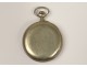 Silver plated pocket watch 3 hands Girard Durtal watch nineteenth