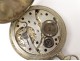 Silver plated pocket watch 3 hands Girard Durtal watch nineteenth