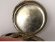 Silver plated pocket watch 3 hands Girard Durtal watch nineteenth