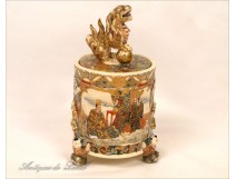 Tobacco Jar Porcelain Satzuma Japan, nineteenth