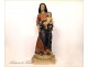 Polychrome wooden statue, Virgin and Child, 17th