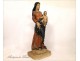 Polychrome wooden statue, Virgin and Child, 17th